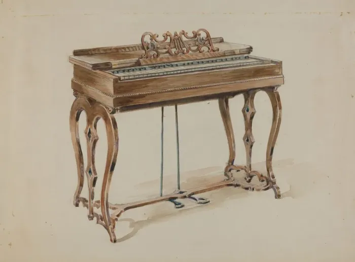 Framed Print : Melodeon, c. 1936. Creator: John Dieterich