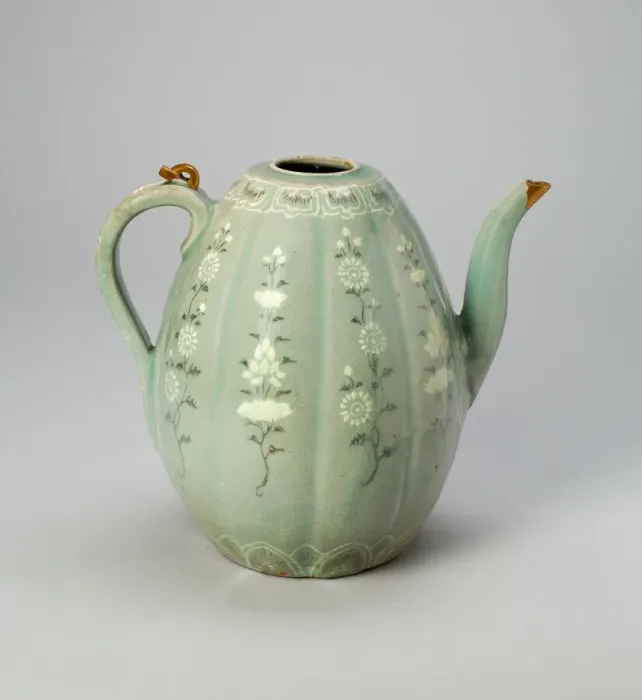 Framed Print : Melon-Shaped Ewer with Stylized Floral Scrolls, Korea, Goryeo dynasty (918-1392) Framed Print : Melon-Shaped Ewer with Stylized Floral Scrolls, Korea, Goryeo dynasty (918-1392)