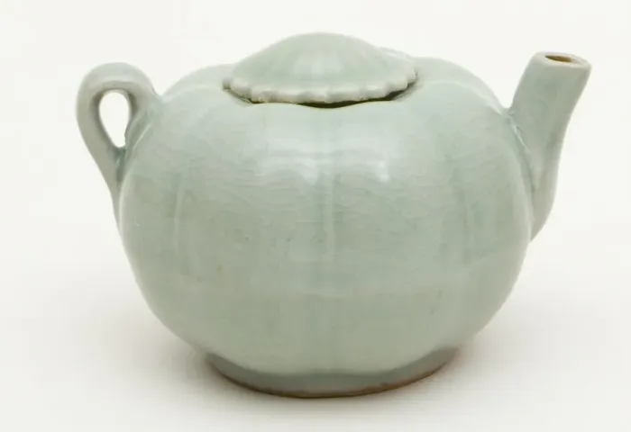 Framed Print : Melon-Shaped Ewer (Wine Pot) with Flower-Head... Southern Song or Yuan dynasty, c13th cent. Creator: Unknown Framed Print : Melon-Shaped Ewer (Wine Pot) with Flower-Head... Southern Song or Yuan dynasty, c13th cent. Creator: Unknown