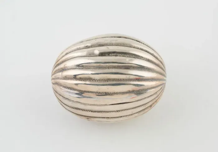 Framed Print : Melon-Shaped Nutmeg Grater, Europe, c. 1840 / 50. Creator: Unknown Framed Print : Melon-Shaped Nutmeg Grater, Europe, c. 1840 / 50. Creator: Unknown