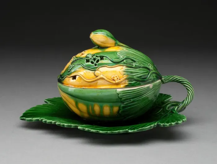 Framed Print : Melon Tureen, Staffordshire, 1760 / 70. Creator: Staffordshire Potteries Framed Print : Melon Tureen, Staffordshire, 1760 / 70. Creator: Staffordshire Potteries