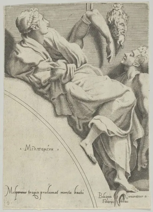 Framed Print : Melpomene, ca. 1540-45. ca. 1540-45. Creator: Anon Framed Print : Melpomene, ca. 1540-45. ca. 1540-45. Creator: Anon