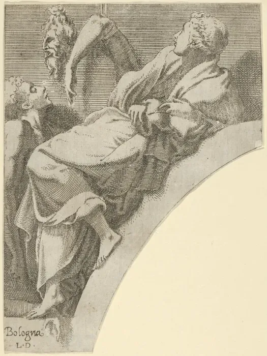 Framed Print : Melpomene, ca. 1540-45. Creator: Leon Davent Framed Print : Melpomene, ca. 1540-45. Creator: Leon Davent
