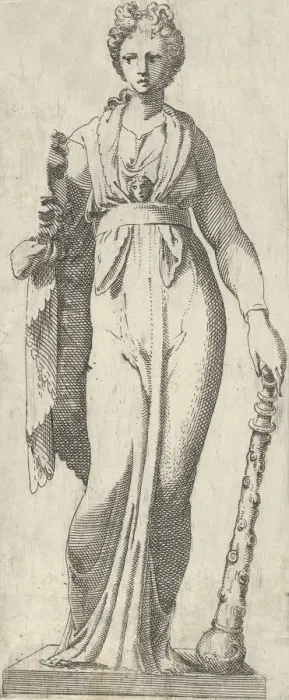 Framed Print : Melpomene, from the Mattei sarcophagus, Rome, 1540-45. Creator: Antonio Fantuzzi Framed Print : Melpomene, from the Mattei sarcophagus, Rome, 1540-45. Creator: Antonio Fantuzzi
