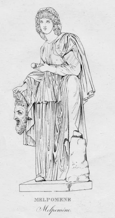 Framed Print : Melpomene (Melpomene), c1850 Framed Print : Melpomene (Melpomene), c1850