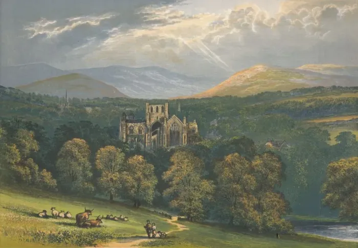 Framed Print : Melrose Abbey, 1882, (1897). Artist: Alexander Francis Lydon Framed Print : Melrose Abbey, 1882, (1897). Artist: Alexander Francis Lydon