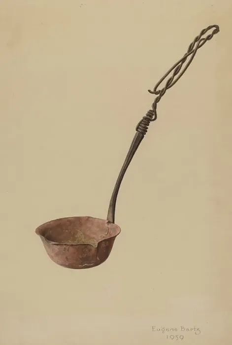 Framed Print : Melting Ladle, 1939. Creator: Eugene Bartz