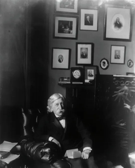 Framed Print : Melville Weston Fuller, Chief Justice, Supreme Court, three-quarter length portrait...c1899. Creator: Frances Benjamin Johnston Framed Print : Melville Weston Fuller, Chief Justice, Supreme Court, three-quarter length portrait...c1899. Creator: Frances Benjamin Johnston