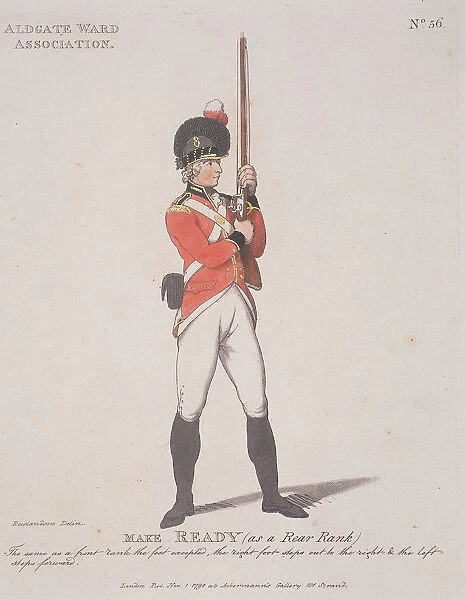 Member of the Aldgate Ward Association holding a rifle, 1798