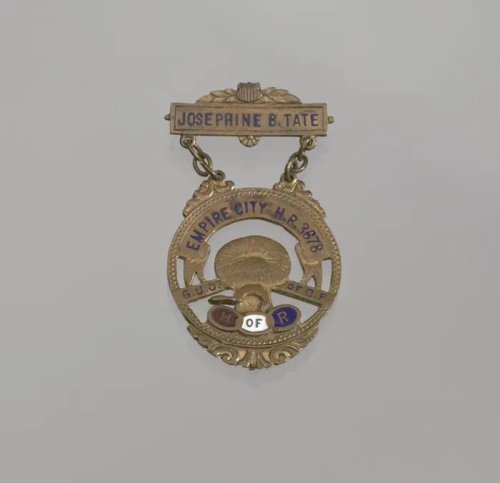 Framed Print : Member badge for the House of Ruth belonging to Josephine B. Tate, 20th century Framed Print : Member badge for the House of Ruth belonging to Josephine B. Tate, 20th century