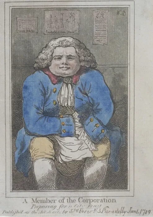 Framed Print : A Member of the Corporation preparing for a City feast, 1789 Framed Print : A Member of the Corporation preparing for a City feast, 1789