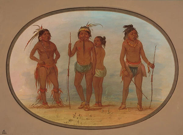 Members of the Botocudo Tribe, 1854  /  1869. Creator: George Catlin