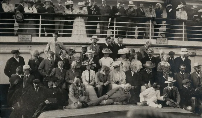 Framed Print : Members of the British Association on their way to South Africa, 1905. Creator: Mrs C Henderson Framed Print : Members of the British Association on their way to South Africa, 1905. Creator: Mrs C Henderson