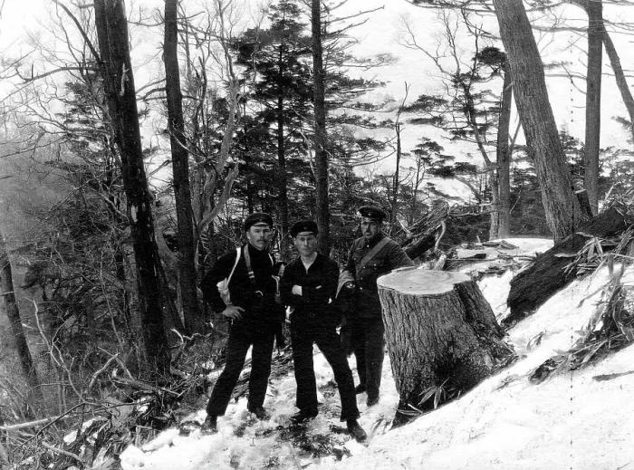 Framed Print : Members of an Expedition in Suchan, 1920-1929. Creator: Mikhail Alekseevich Pavlov Framed Print : Members of an Expedition in Suchan, 1920-1929. Creator: Mikhail Alekseevich Pavlov