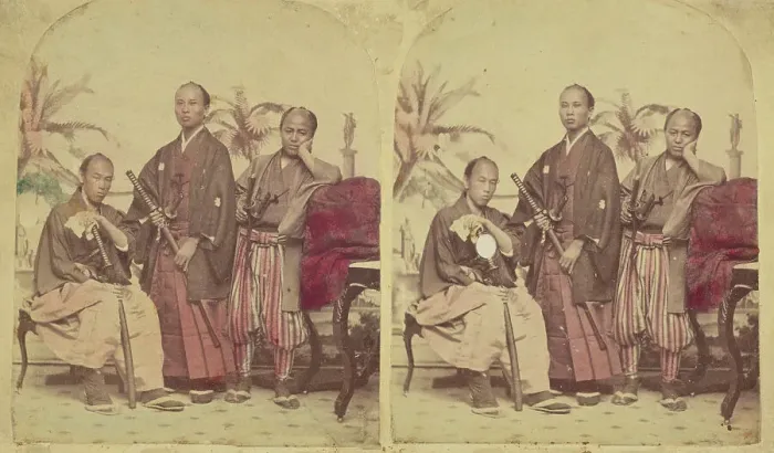 Framed Print : Members of the First Japanese Diplomatic Mission to the United States, negative 1860. Creator: Unknown Framed Print : Members of the First Japanese Diplomatic Mission to the United States, negative 1860. Creator: Unknown