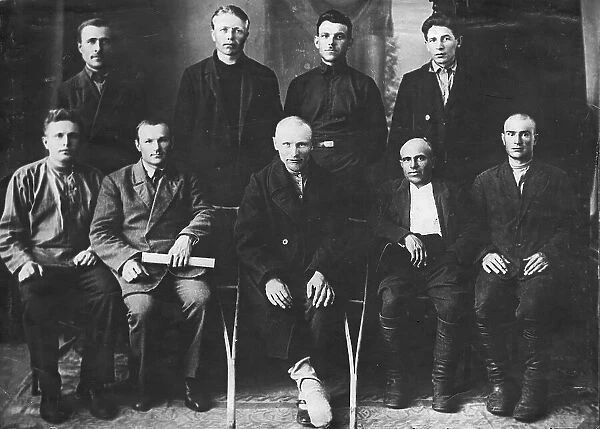 Members of the partisan detachment P.K. Lubkova, 1920s. Creator: Unknown