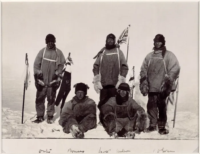 Framed Print : Members of Scott's expedition to the South Pole, 1912. Creator: Henry Bowers. Members of Scott's expedition to the South Pole, 1912. Creator: Henry Bowers Framed Print : Members of Scott's expedition to the South Pole, 1912. Creator: Henry Bowers. Members of Scott's expedition to the South Pole, 1912. Creator: Henry Bowers