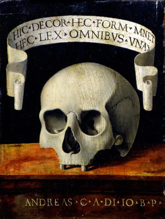 Framed Print : Memento Mori, Early16th cen Artist: Previtali, Andrea (ca 1480-1528) Framed Print : Memento Mori, Early16th cen Artist: Previtali, Andrea (ca 1480-1528)