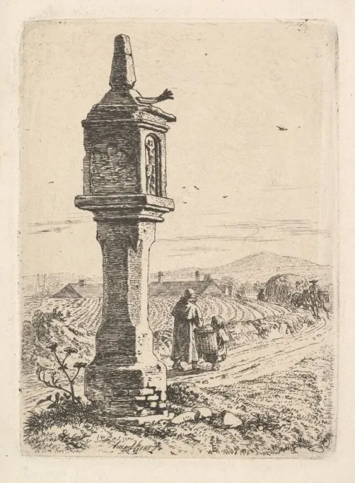 Framed Print : Memorial Column with an Iron Hand, 1811. Creator: Johann Christian Erhard Framed Print : Memorial Column with an Iron Hand, 1811. Creator: Johann Christian Erhard