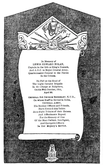 Framed Print : Memorial erected at Maidstone, to the memory of the brave Captain Nolan, who fell at Balaclava, 1856 Creator: Unknown Framed Print : Memorial erected at Maidstone, to the memory of the brave Captain Nolan, who fell at Balaclava, 1856 Creator: Unknown