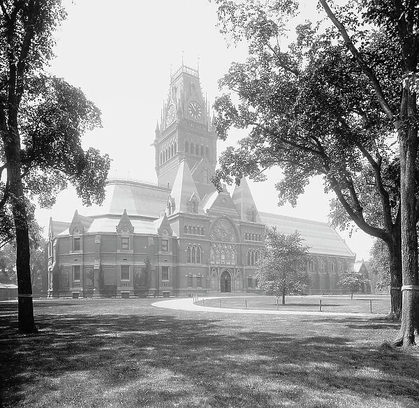 Memorial Hall, Harvard College, c1899. Creator: Unknown