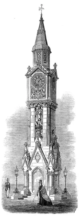 Framed Print : Memorial to the late Prince Consort at Hastings, 1864. Creator: Unknown Framed Print : Memorial to the late Prince Consort at Hastings, 1864. Creator: Unknown