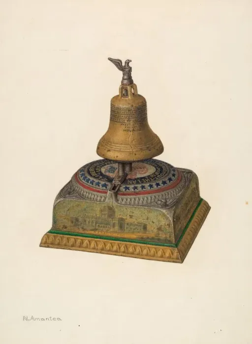 Framed Print : Memorial Money Bank, c. 1940. Creator: Nicholas Amantea Framed Print : Memorial Money Bank, c. 1940. Creator: Nicholas Amantea