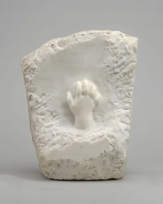 Framed Print : Memorial Relief (Hand of a Child), 1908. Creator: Auguste Rodin Framed Print : Memorial Relief (Hand of a Child), 1908. Creator: Auguste Rodin