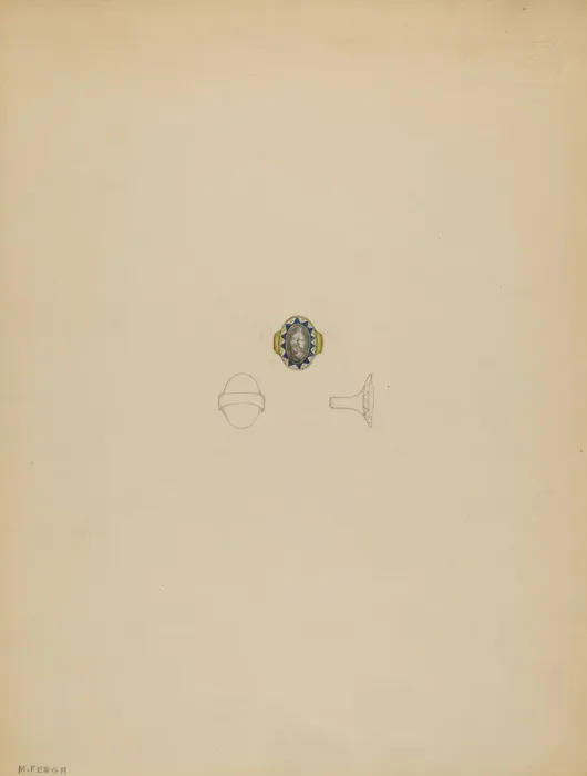 Framed Print : Memorial Ring, c. 1937. Creator: Michael Fenga Framed Print : Memorial Ring, c. 1937. Creator: Michael Fenga