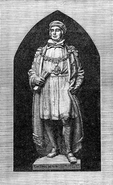 Framed Print : Memorial statue of Sir T. White at Coventry, 1883. Creator: Unknown Framed Print : Memorial statue of Sir T. White at Coventry, 1883. Creator: Unknown