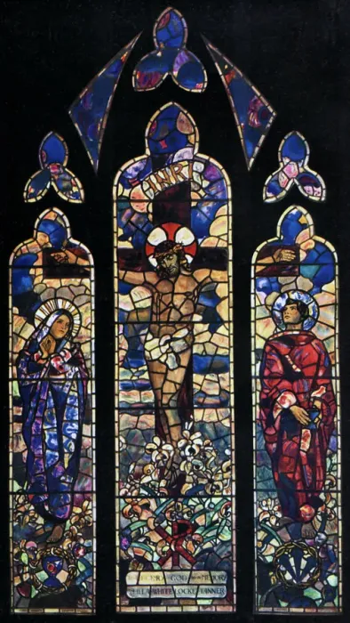 Framed Print : Memorial window in the parish church of Chipping Ongar, Essex, 1929. Artist: Leonard Walker Framed Print : Memorial window in the parish church of Chipping Ongar, Essex, 1929. Artist: Leonard Walker