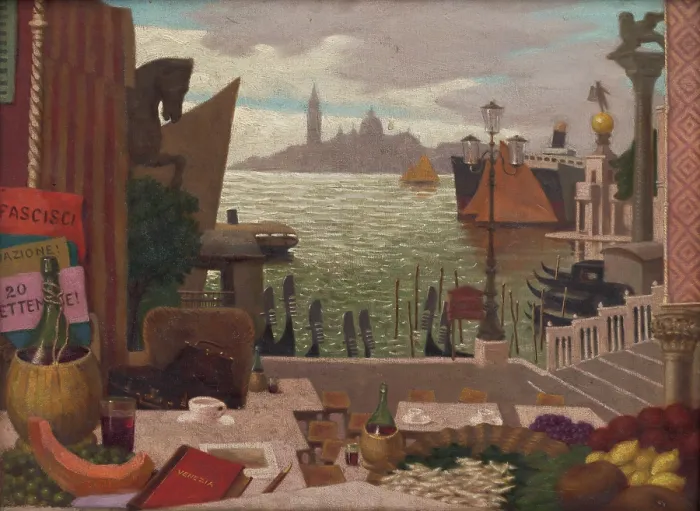 Framed Print : Memories of Venice, 1921. Creator: Milan Thomka Mitrovsky Framed Print : Memories of Venice, 1921. Creator: Milan Thomka Mitrovsky