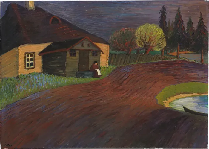 Framed Print : The memory, 1907-1908. Creator: Werefkin, Marianne, von (1860-1938) Framed Print : The memory, 1907-1908. Creator: Werefkin, Marianne, von (1860-1938)
