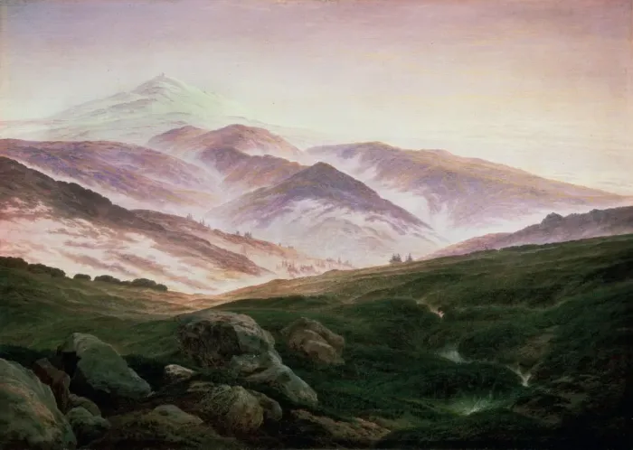 Framed Print : Memory of the Riesengebirge, 1835. Artist: Caspar David Friedrich Framed Print : Memory of the Riesengebirge, 1835. Artist: Caspar David Friedrich