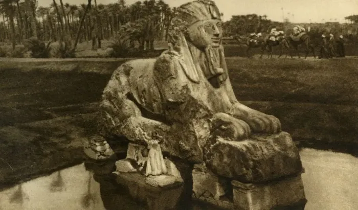 Framed Print : Memphis - The Alabaster Sphinx, c1918-c1939. Creator: Unknown Framed Print : Memphis - The Alabaster Sphinx, c1918-c1939. Creator: Unknown