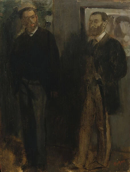 Two Men, ca. 1865-69. Creator: Edgar Degas