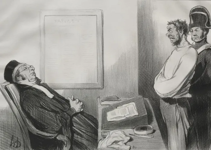 Framed Print : The Men of Justice, plate 15: You were hungry... That is not a Reason... 1845. Creator Framed Print : The Men of Justice, plate 15: You were hungry... That is not a Reason... 1845. Creator