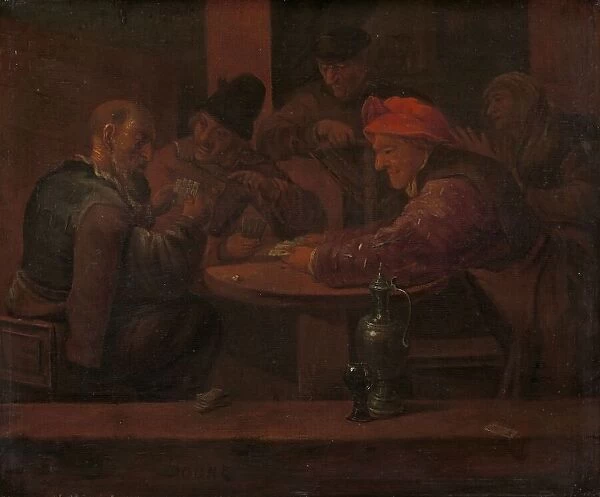 Men Playing Cards in a Tavern, c.1660-c.1680. Creator: Daniel Boone