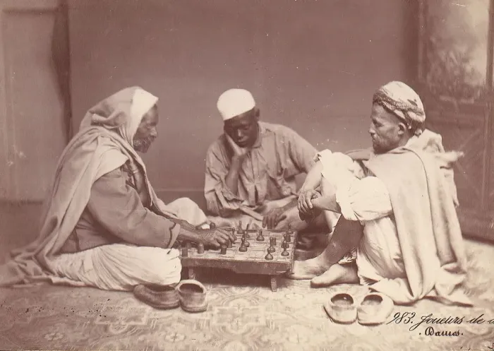 Framed Print : Men Playing Chess, Damascus, 1888. Creator: Unknown Framed Print : Men Playing Chess, Damascus, 1888. Creator: Unknown