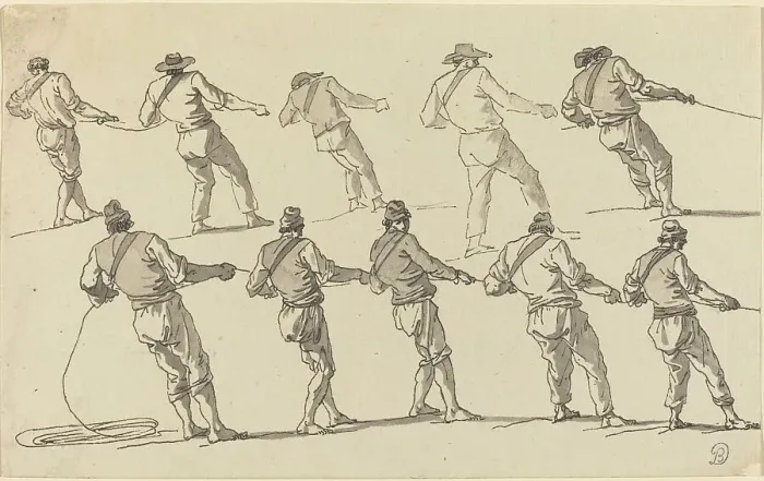 Framed Print : Ten Men Pulling on Ropes. Creator: Claude-Joseph Vernet Framed Print : Ten Men Pulling on Ropes. Creator: Claude-Joseph Vernet