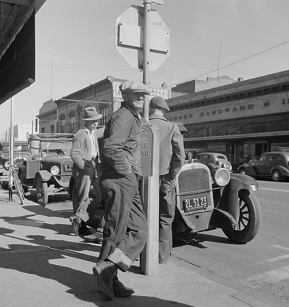 Men on 'Skid Row', Modesto, California, 1937. Creator: Dorothea Lange. Men on 'Skid Row', Modesto, California, 1937. Creator: Dorothea Lange
