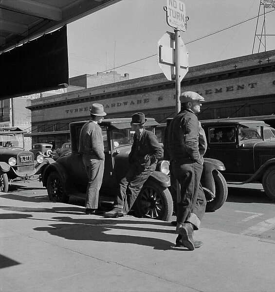 Men on 'Skid Row', Modesto, California, 1937. Creator: Dorothea Lange. Men on 'Skid Row', Modesto, California, 1937. Creator: Dorothea Lange