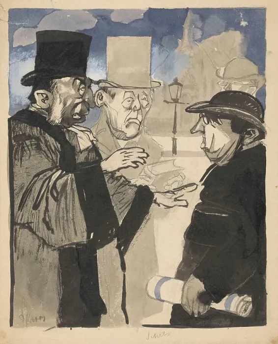 Framed Print : Men on the street, 1920-1930. Creator: Patrick Kroon Framed Print : Men on the street, 1920-1930. Creator: Patrick Kroon