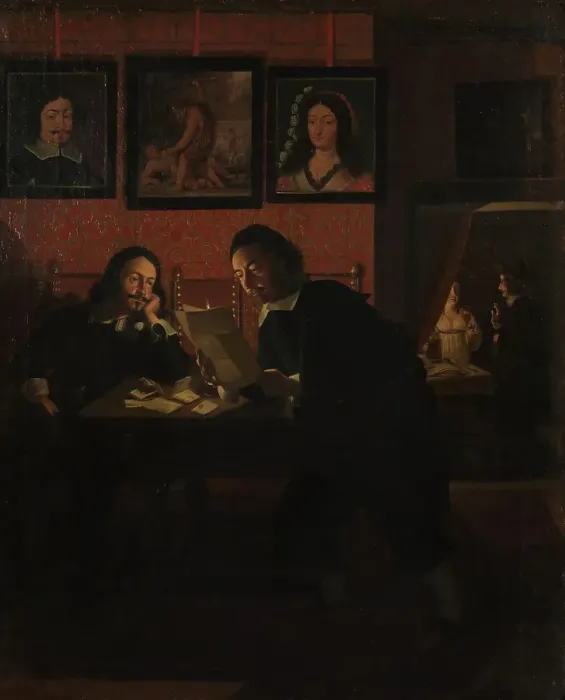 Framed Print : Two Men in the Studio, c1645. Creator: Heimbach; Wolfgang (c.1610-after 1678) Framed Print : Two Men in the Studio, c1645. Creator: Heimbach; Wolfgang (c.1610-after 1678)