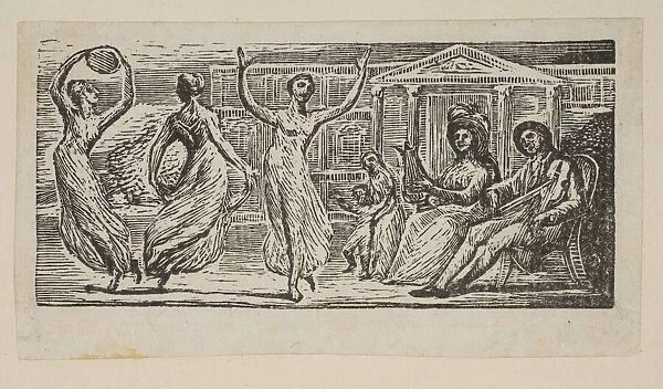 Menalcus Watching Women Dance, from Thorntons Pastorals of Virgil, 1821