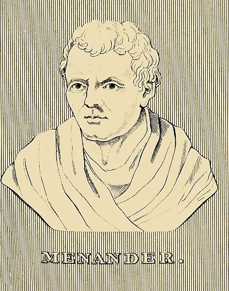 Menander, (c342-290 BC), 1830. Creator: Unknown