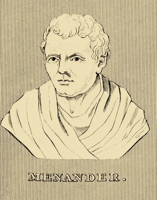 Framed Print : Menander, (c342-290 BC), 1830. Creator: Unknown Framed Print : Menander, (c342-290 BC), 1830. Creator: Unknown
