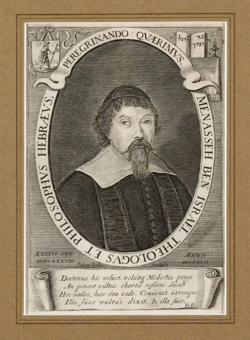 Framed Print : Menasse ben Israel (1604-1657). Artist: Italia, Salom (ca 1619-ca 1655) Framed Print : Menasse ben Israel (1604-1657). Artist: Italia, Salom (ca 1619-ca 1655)
