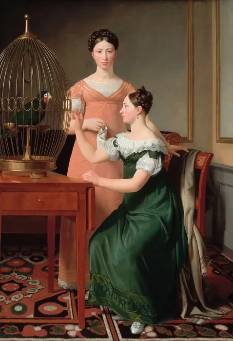 Framed Print : Mendel Levin Nathanson's Elder Daughters, Bella and Hanna; 1820. Creator: CW Eckersberg Framed Print : Mendel Levin Nathanson's Elder Daughters, Bella and Hanna; 1820. Creator: CW Eckersberg