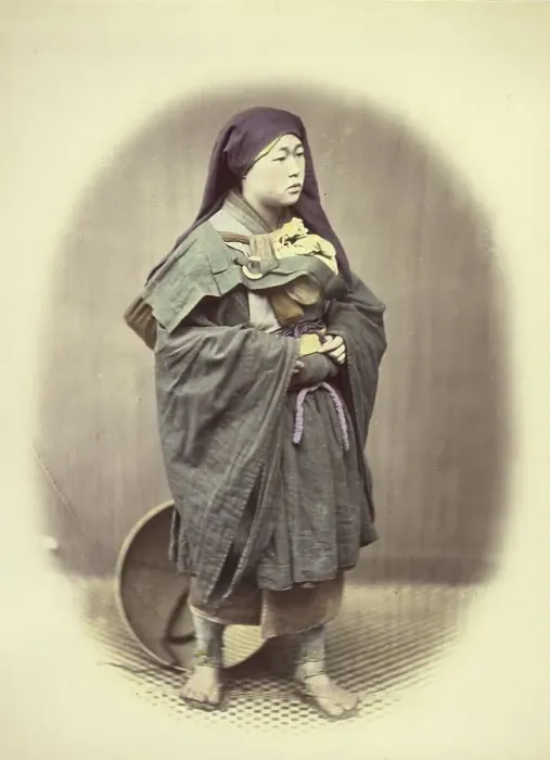 Framed Print : Mendicant Nun, 1866-1867. Creator: Felice Beato Framed Print : Mendicant Nun, 1866-1867. Creator: Felice Beato